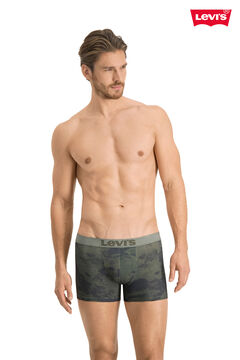 Cortefiel Ocean camouflage boxers. Pack of 2 Dark gray