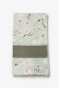 Cortefiel Floral print scarf Green
