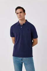 Cortefiel Polo b&aacute;sico piqu&eacute; Morado
