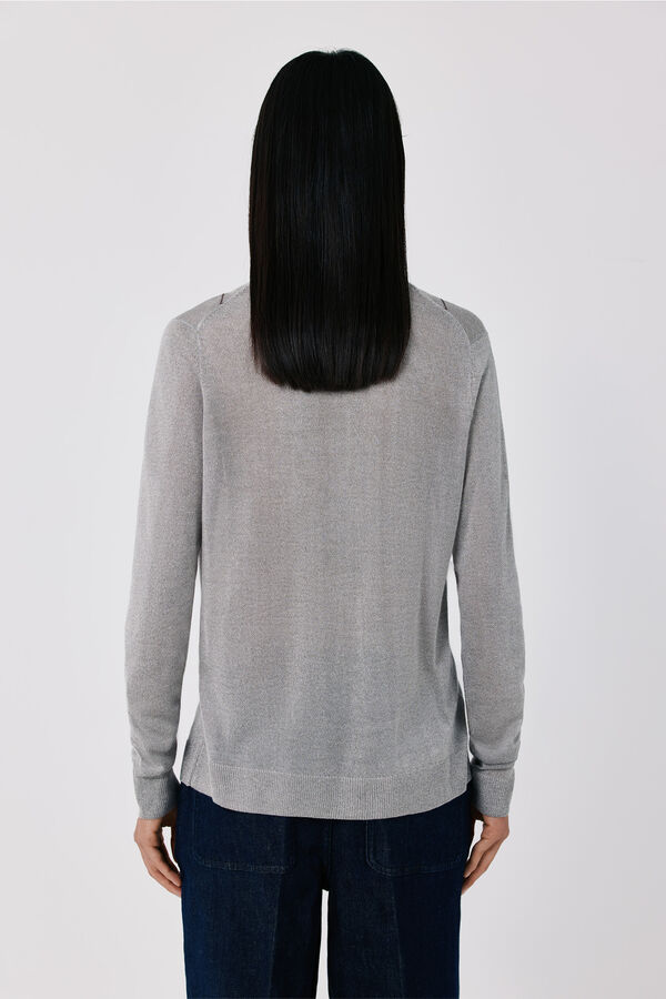 Cortefiel V-neck jacket Grey