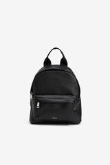Vilanova Mochila de pele sintético Preto