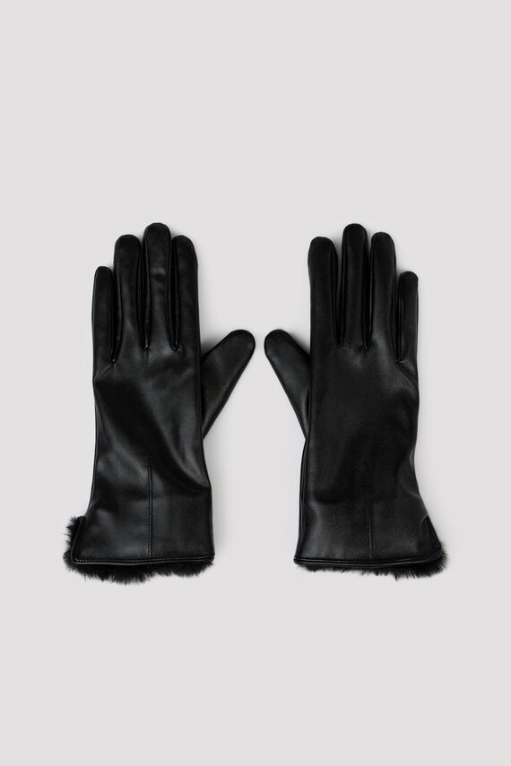 Guantes forro efecto pelo