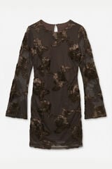 Vero Moda Vestido curto floral de tule Vermelho