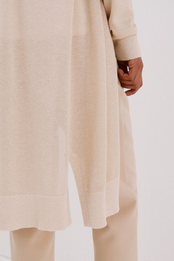 Cortefiel Short-sleeved jumper Nude