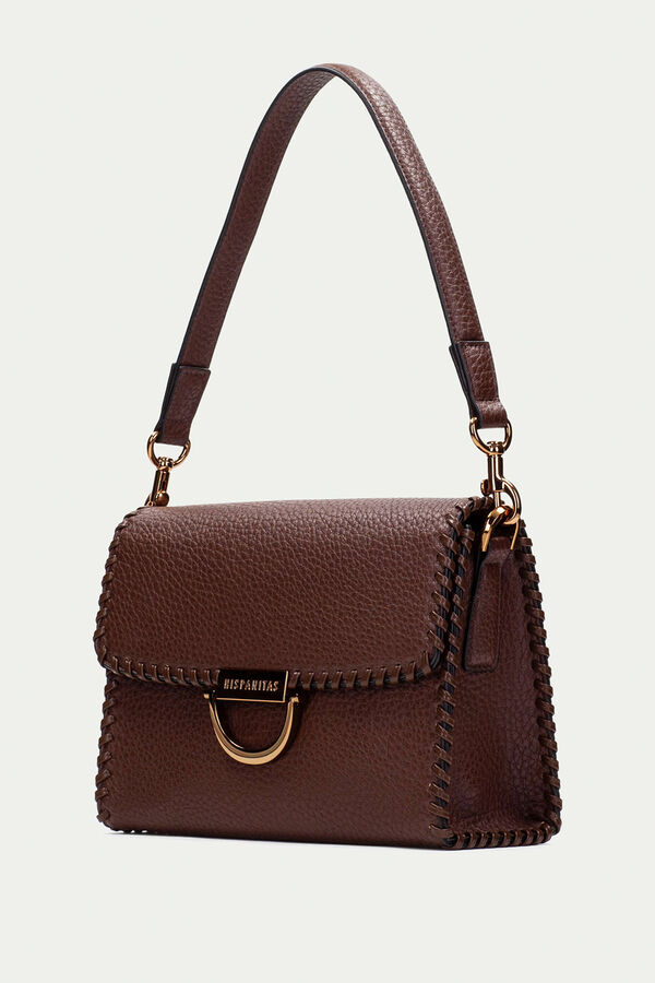 Hispanitas Bolsa hobo com fecho magnético Castanho