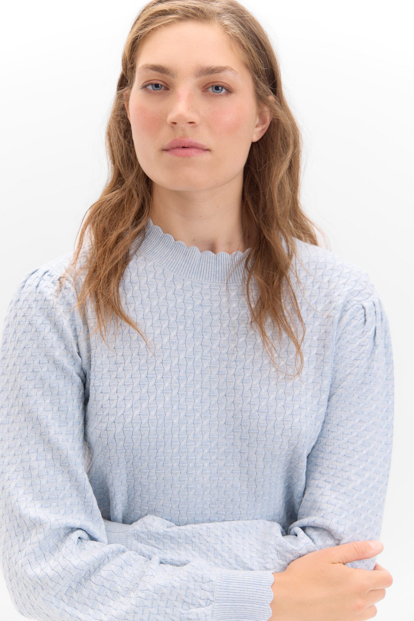 Textured jersey knit jumper Women s jumpers and cardigans Cortefiel