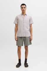 Jack & Jones Linen wide Bermuda shorts Grey