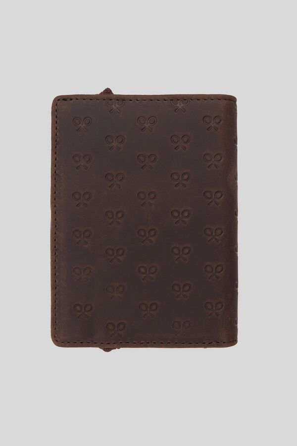 Silbon Silbon brown leather multi-rackets wallet Brown