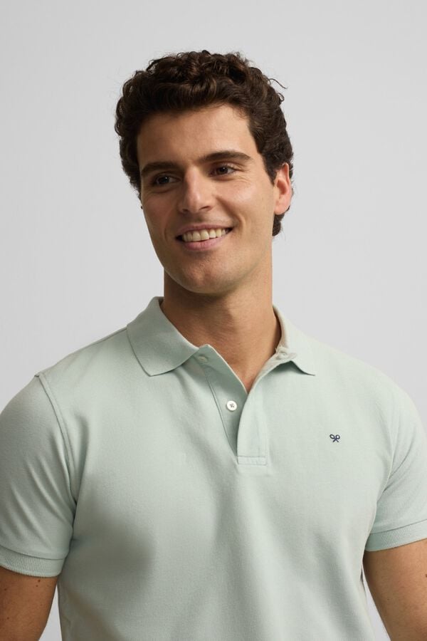 Silbon Polo cl&aacute;ssico liso Verde