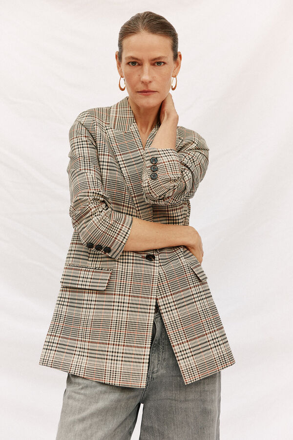 Cortefiel Checked blazer Multicolour