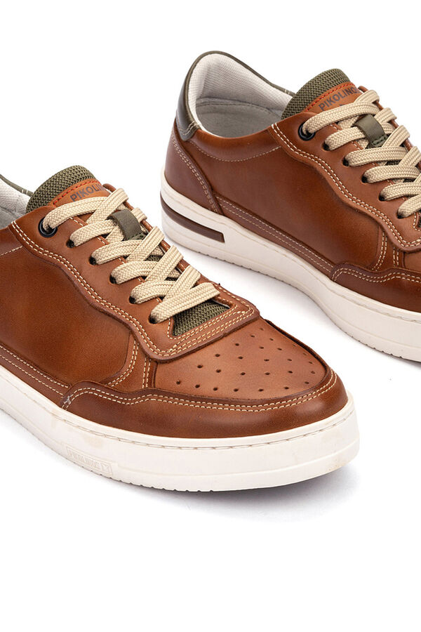 Pikolinos Sapatilhas com fecho de atacadores para homem Castanho