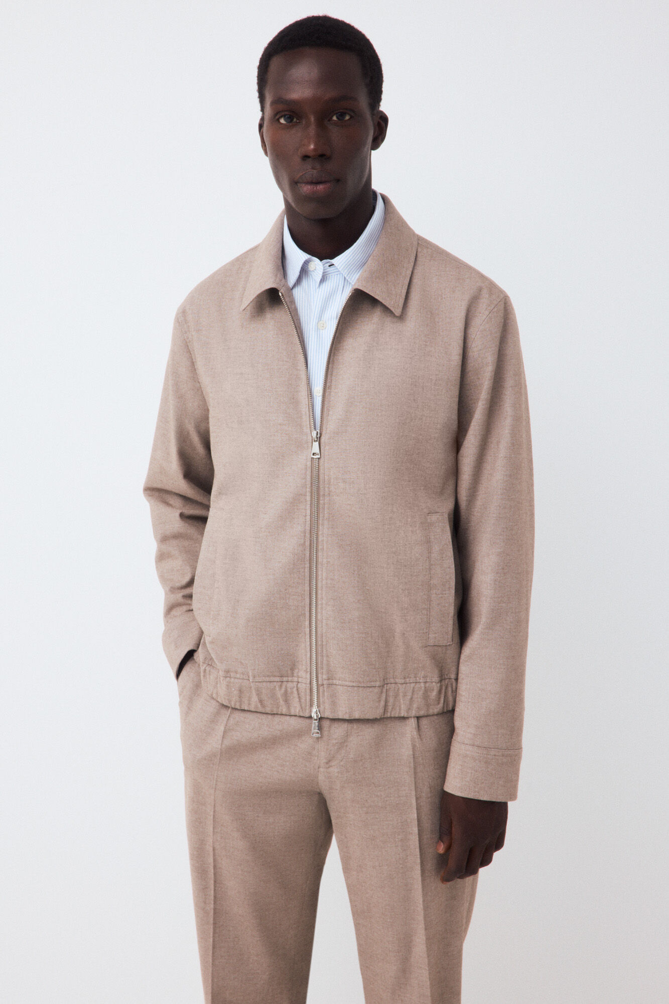 Cortefiel Cotton coordinated suit jacket