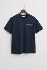 Gant Camiseta com estampado gráfica Azul