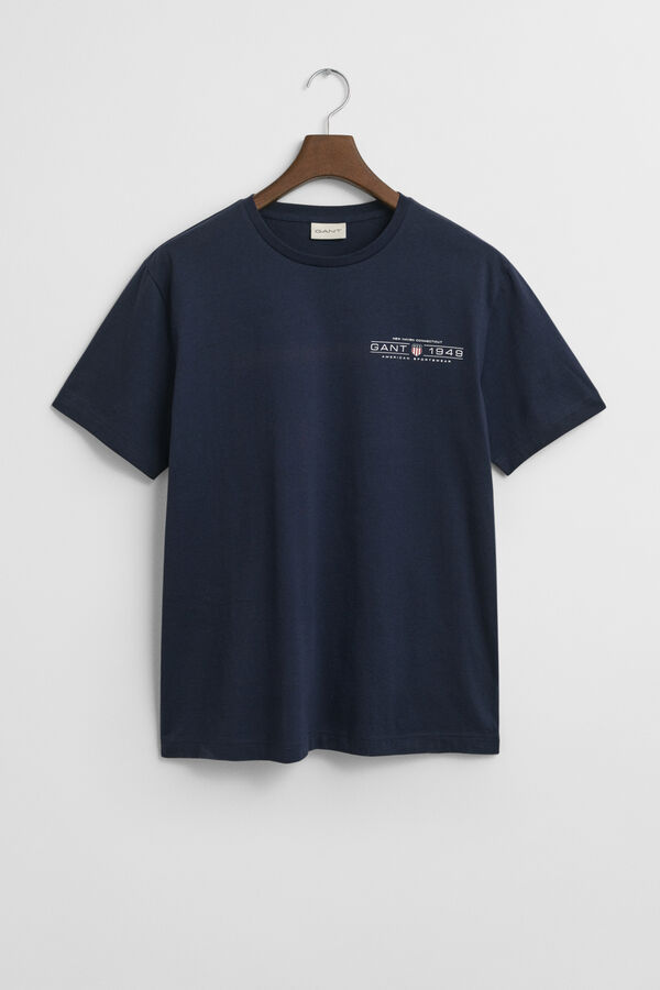 Gant Camiseta com estampado gráfica Azul