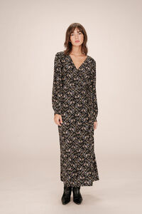 Grace & Mila Vestido longo tipo envelope, estampado com motivo floral