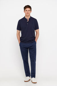 Cortefiel Pantalón chino tapered fit Azul oscuro