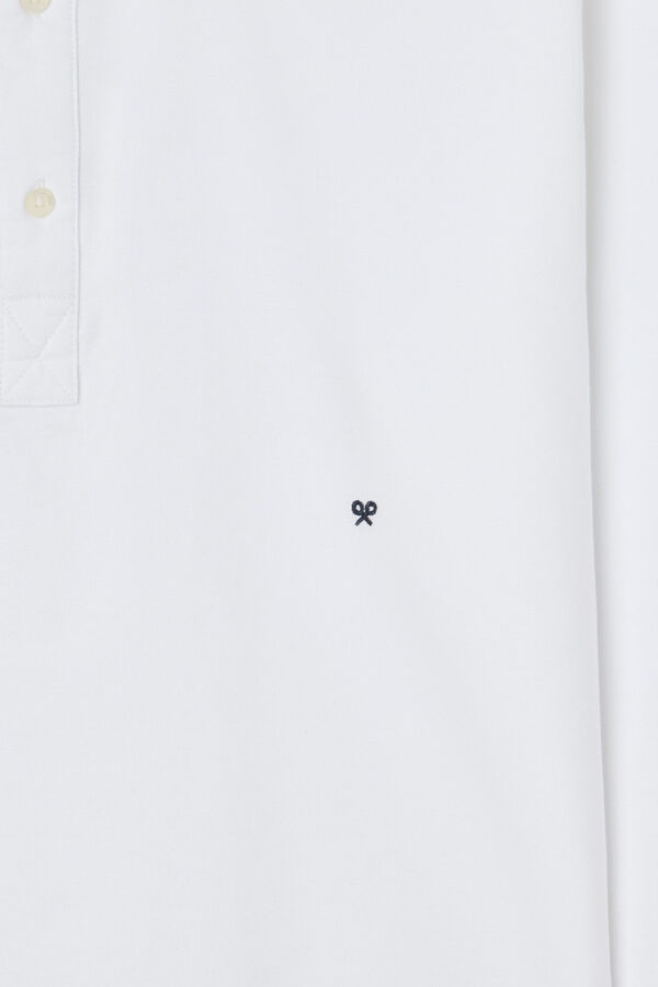 Silbon Camisa esportiva Oxford Branco