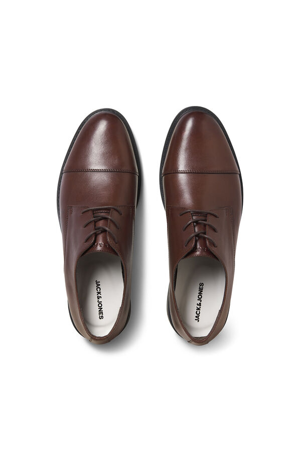 Jack & Jones Zapatos vestir piel Marr&oacute;n oscuro