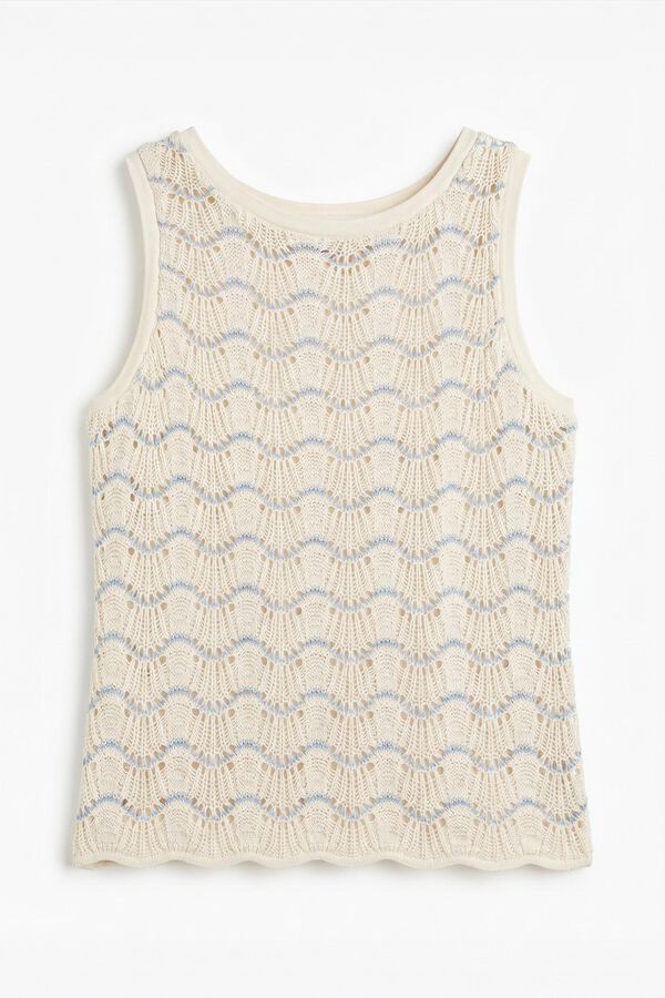 Slowlove Wavy basic top Yellow