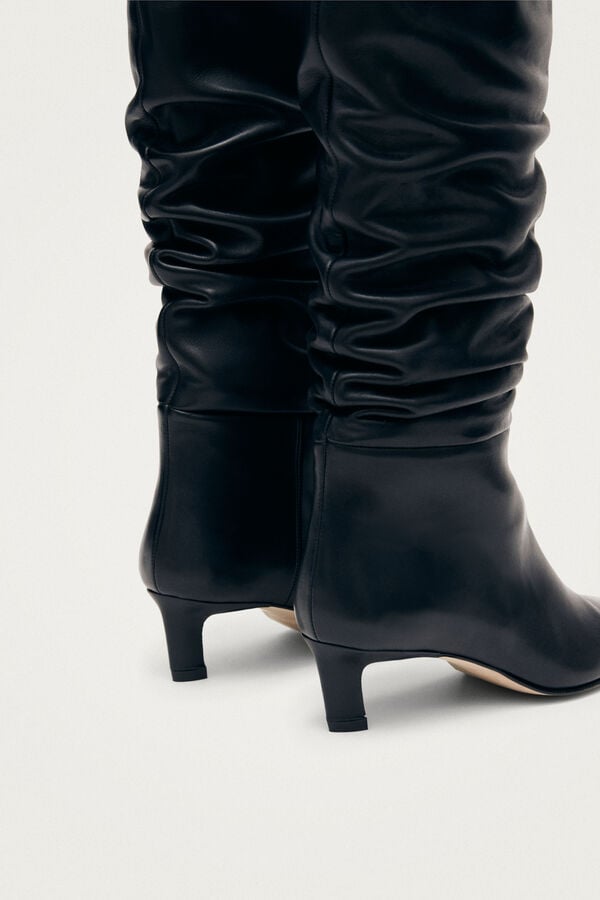 Alohas Botas de cuero Kalila Negro