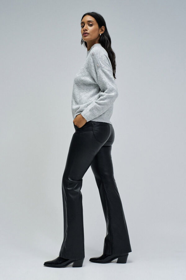 Salsa Jeans Camisola de malha com lurex Cinzento