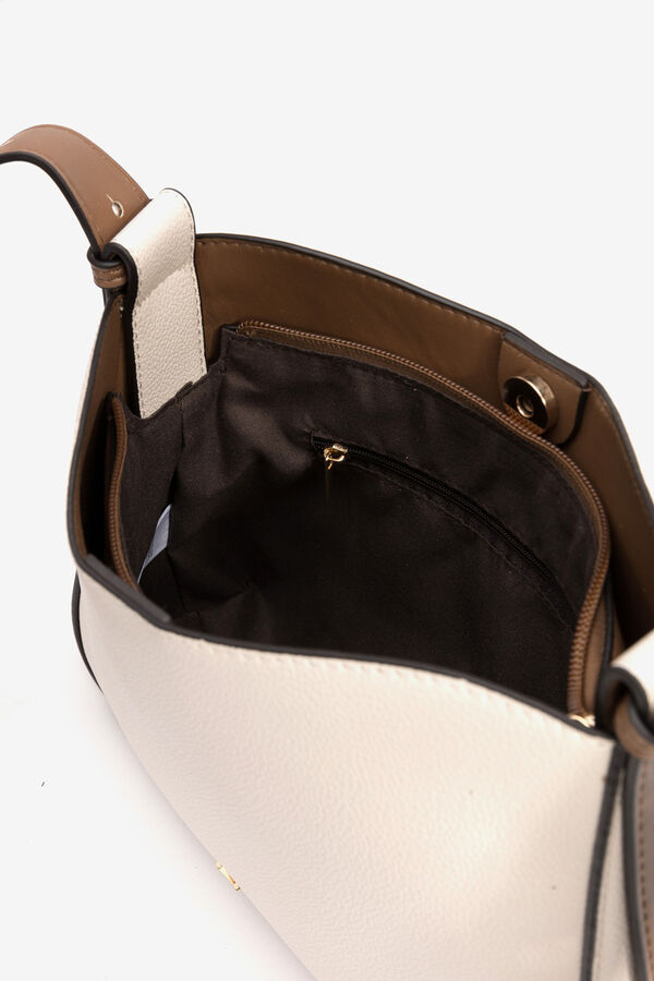 Vilanova Bolso Bandolera Efecto Piel Beige