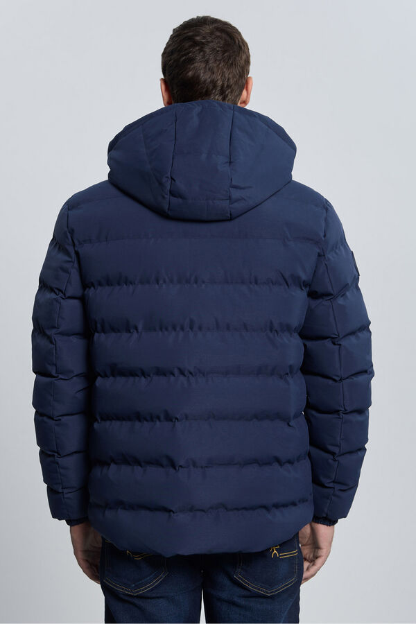 Valecuatro Casaco acolchoada com relevo azul marinho Azul