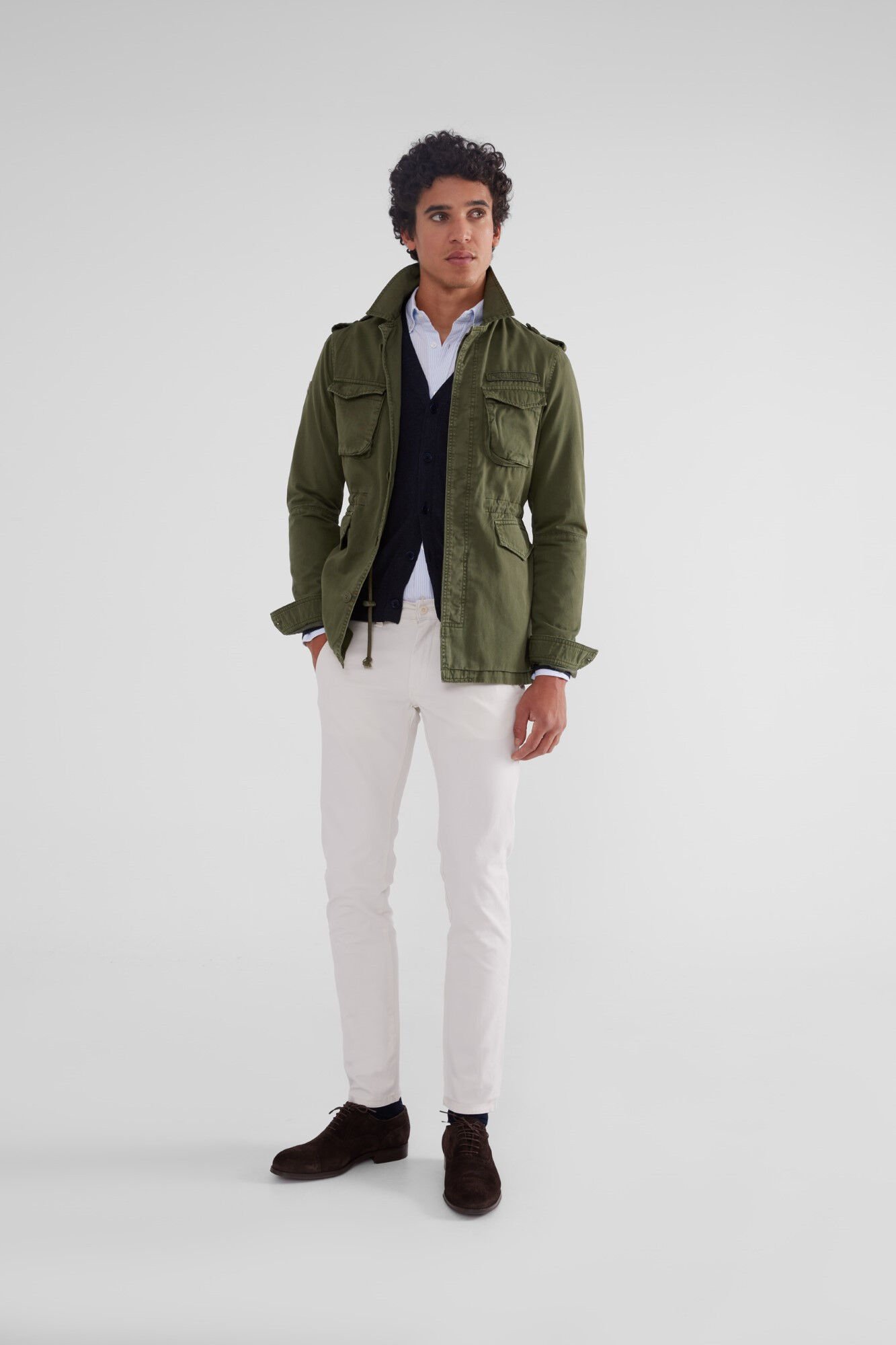 Classic green military jacket Men s jackets gilets and