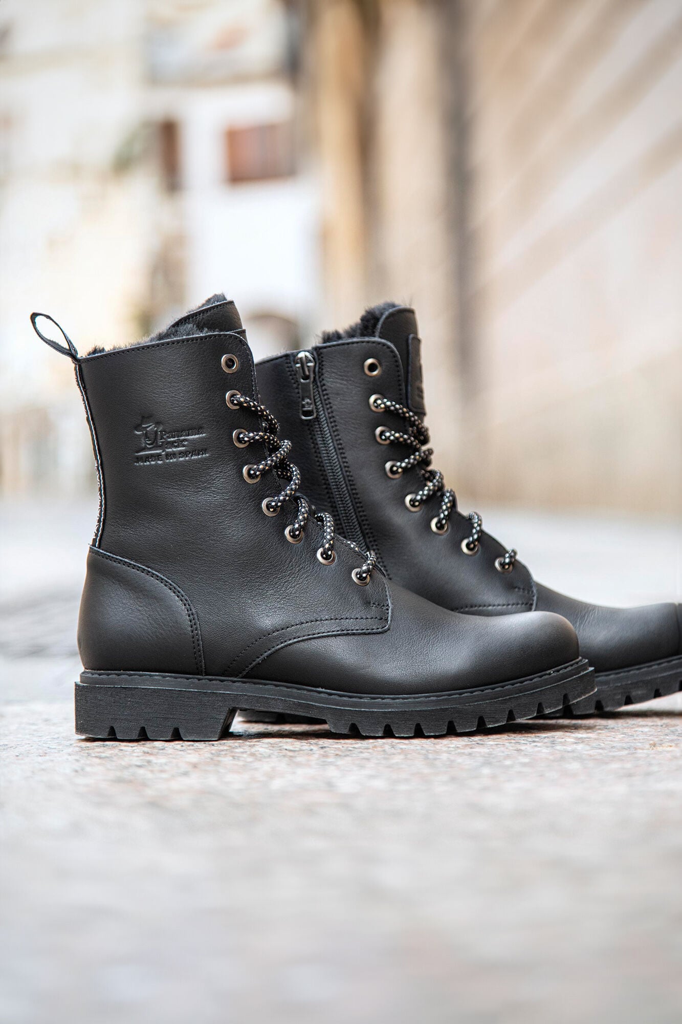Panama Jack Botas de mulher em pele napa