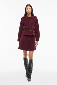 Vila Casaco curta de veludo cotel&ecirc;