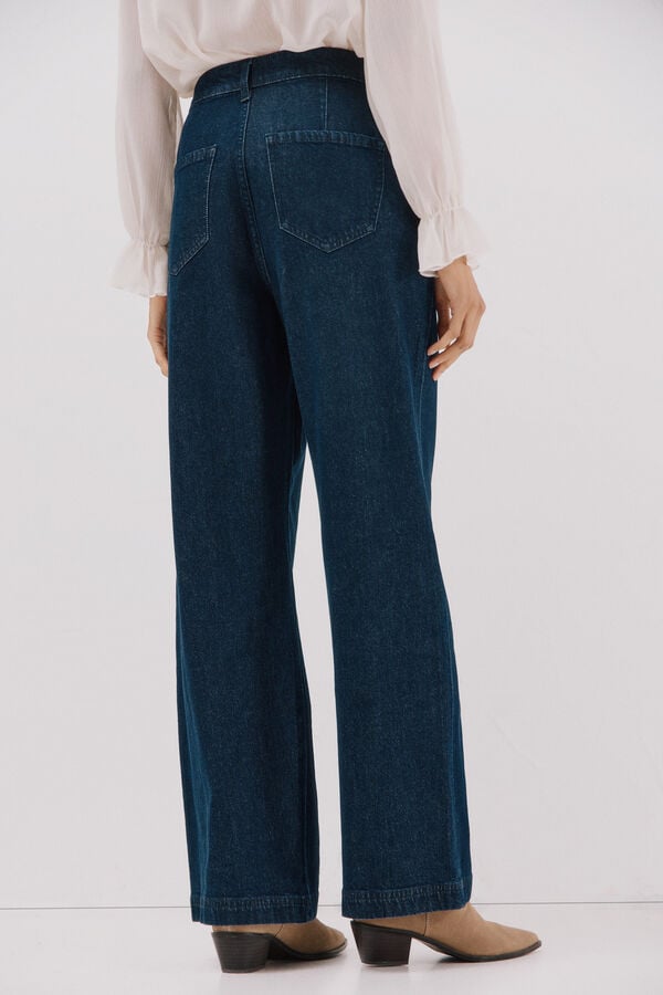 Cortefiel -jeans with pleats- Blue