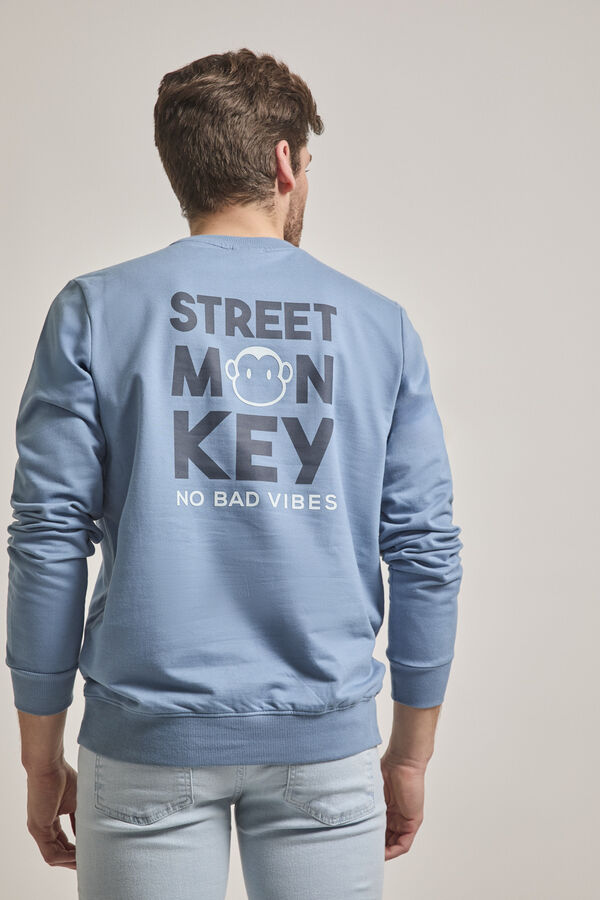 Street Monkey Sudadera moda Azul