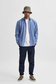 Cortefiel Slim fit shirt Royal blue