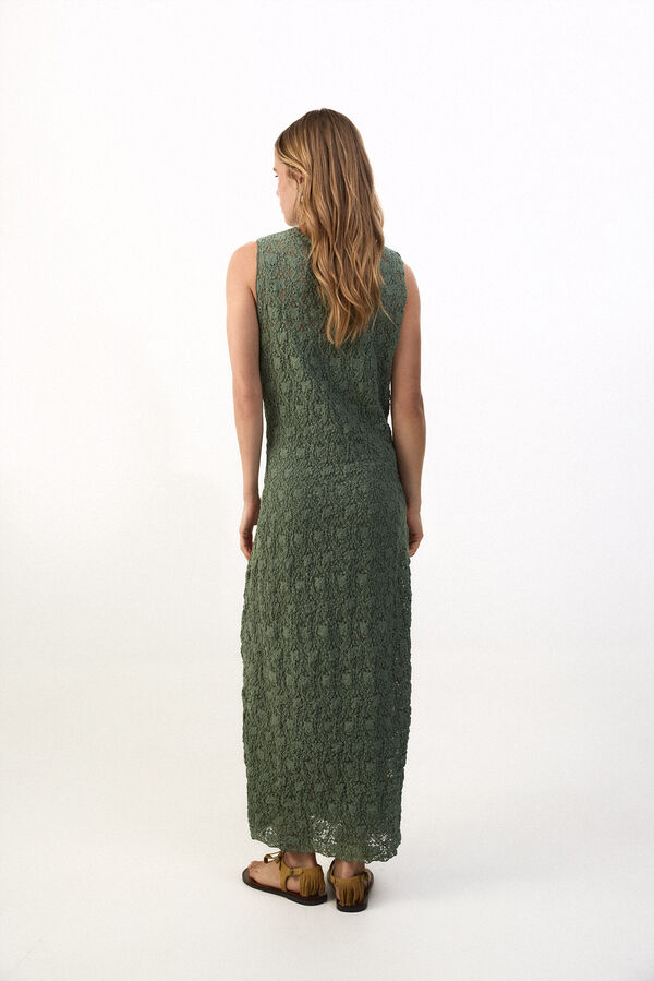 Slowlove Vestido lencero Kaki