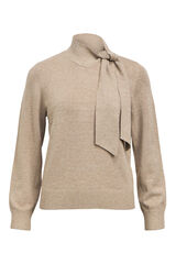 Object Camisola com laço macio Castanho