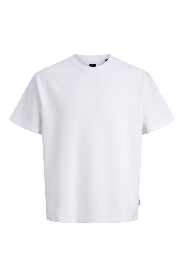 Jack & Jones T-shirt b&aacute;sica manga curta Branco