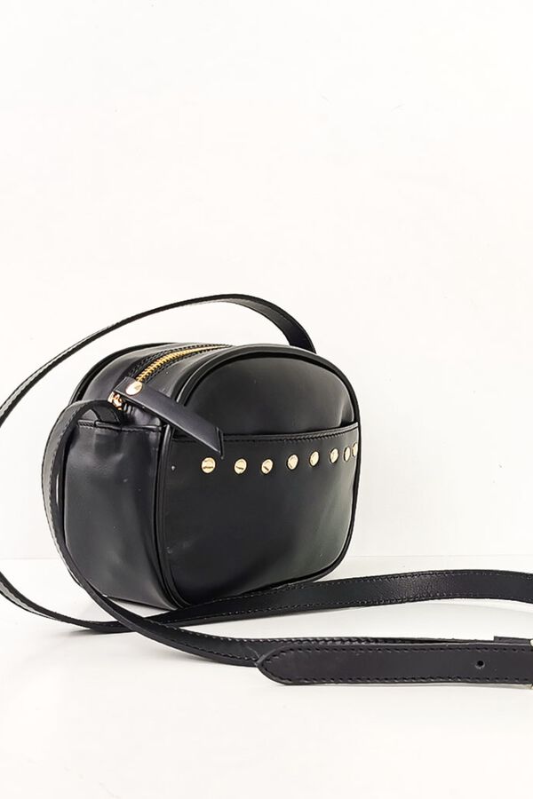 The Code Mala a tiracolo Lola em pele com tachas Preto