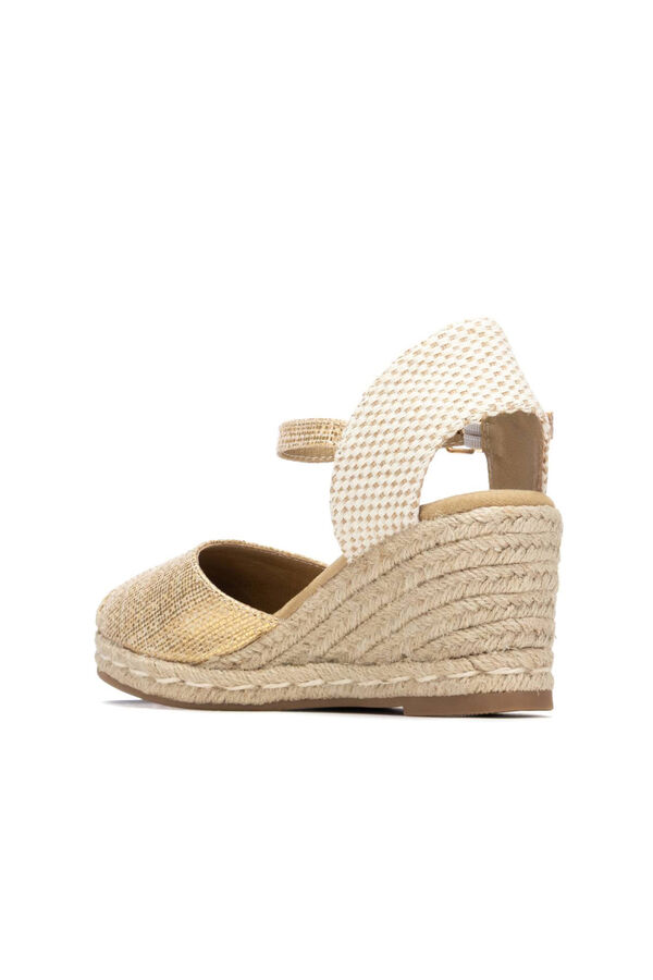 XTI Alpercata de cunha de senhora em juta Dourado