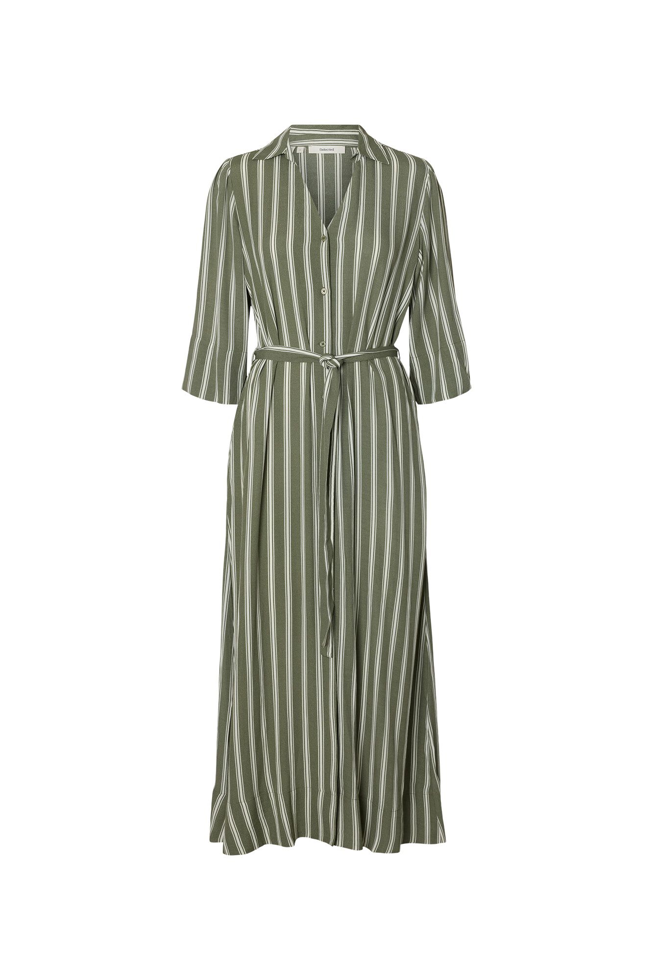 Selected Vestido comprido estampado