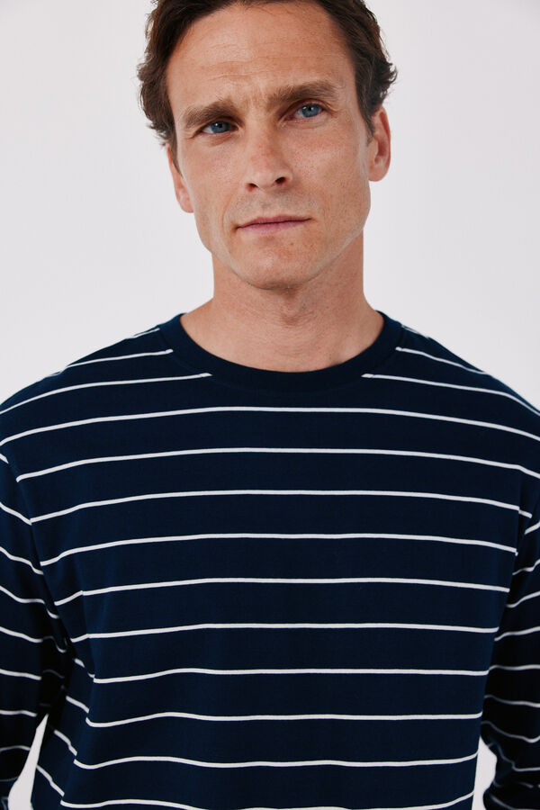 Cortefiel Jersey-knit pyjamas set Navy