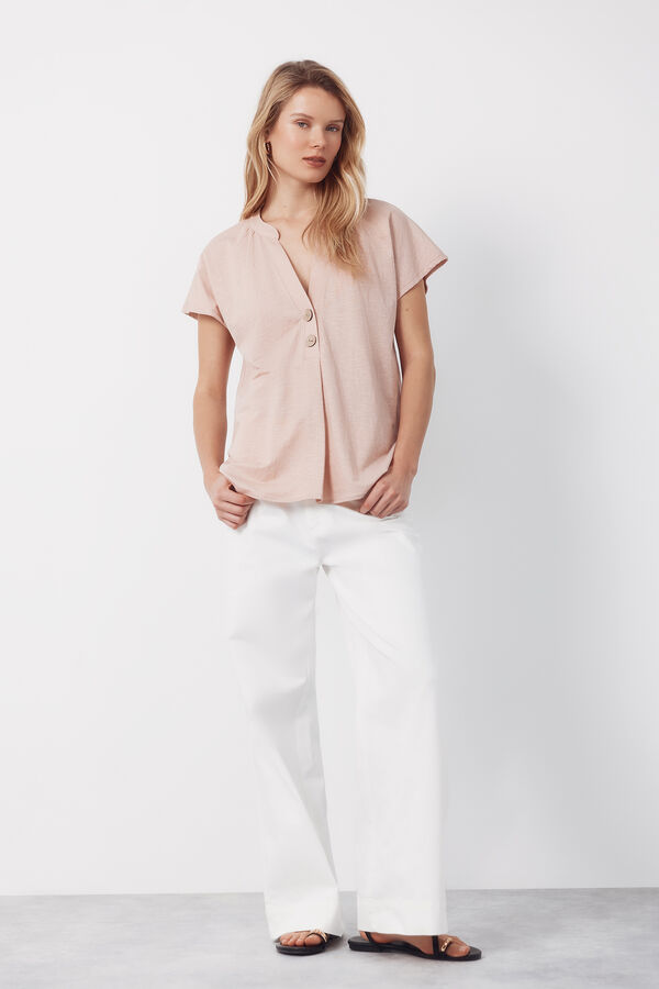 Cortefiel Comfortable blouse Pink