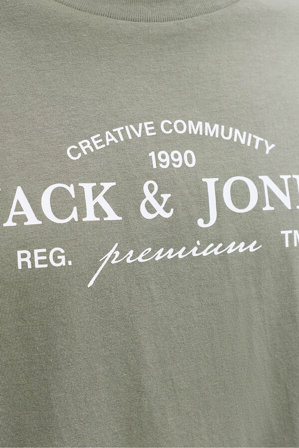 Jack & Jones Cotton regular fit T-shirt Green