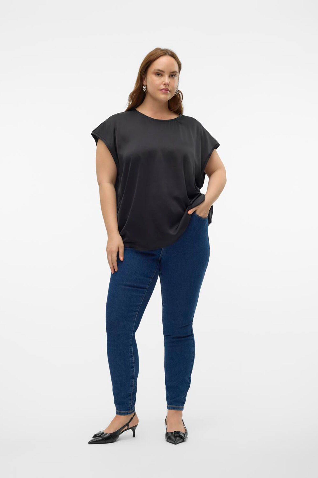Vaquero slim talla grande Pantalones vaqueros de mujer Cortefiel