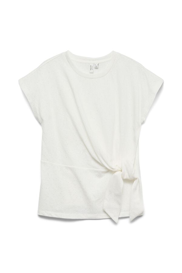 Vero Moda T-shirt com detalhe de n&oacute; Branco