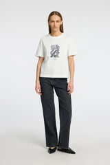 Selected Femme T-shirt de manga curta Branco