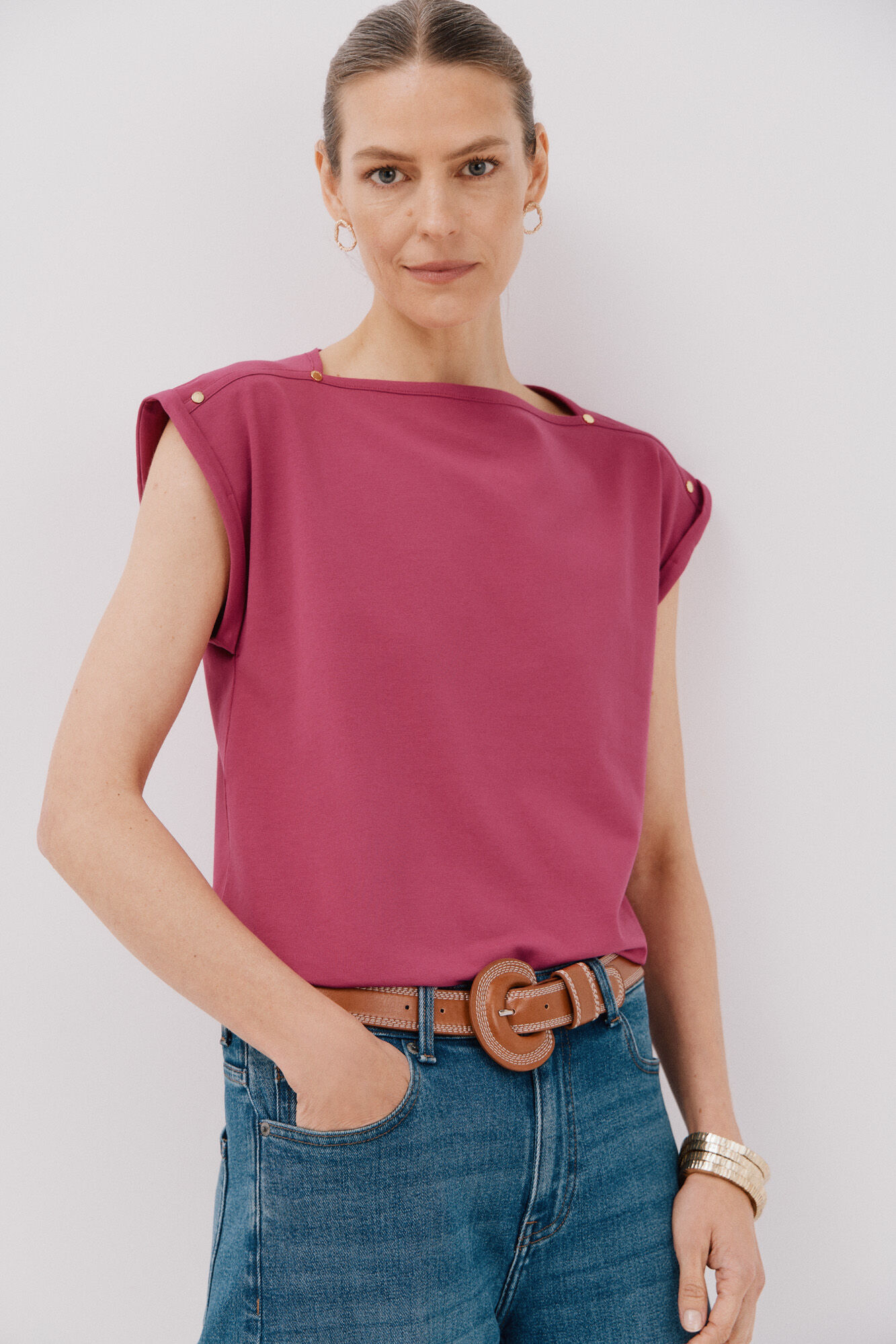 Cortefiel Camiseta b&aacute;sica mangas