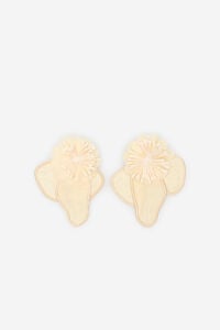 Cortefiel Flower earrings in fabric