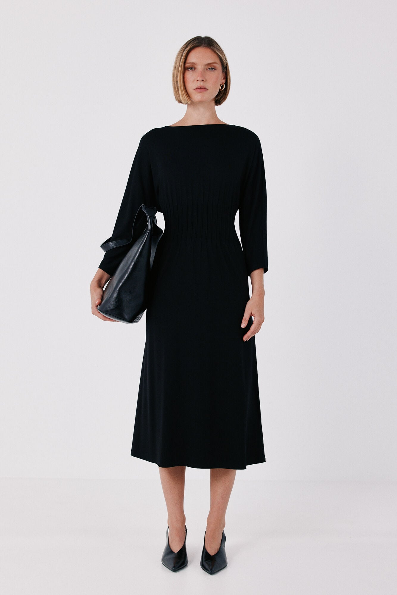 Cortefiel Pleated dress