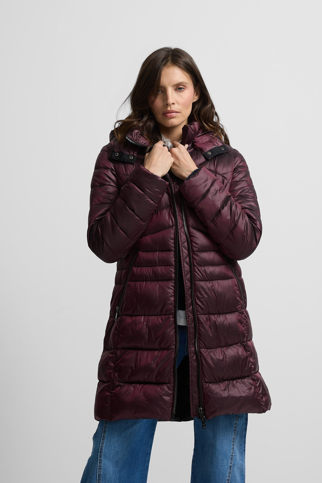 Parka maroon hotsell