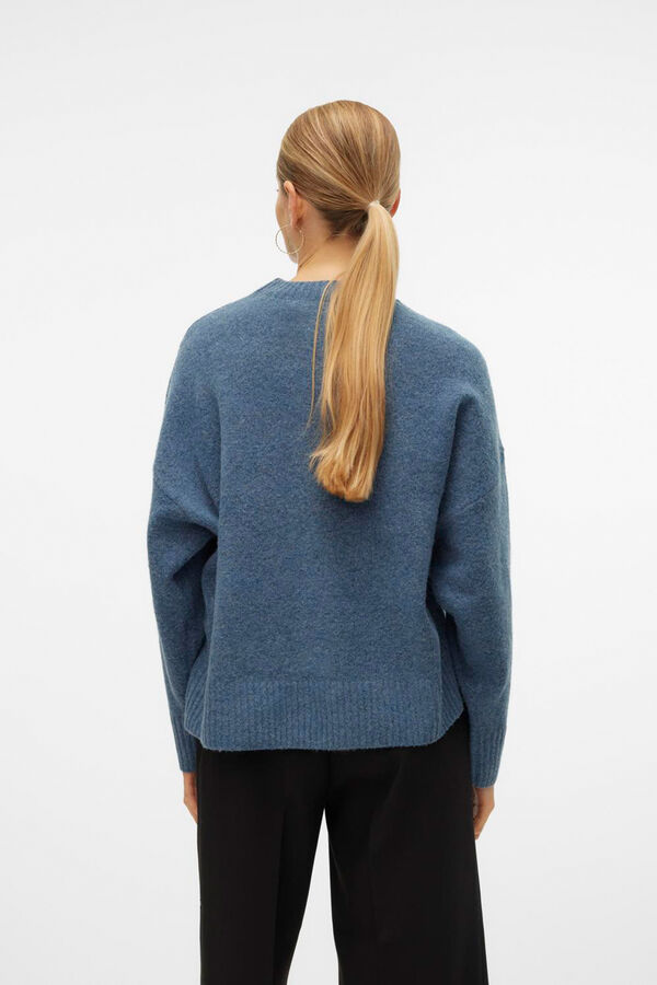 Cortefiel Essential knit jumper Navy